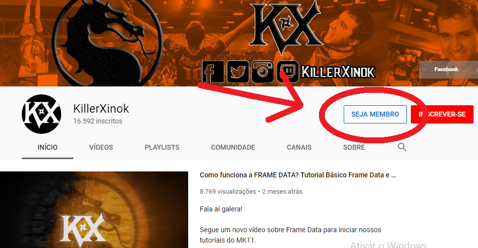 Acesso ao Discord - Killer Xinok